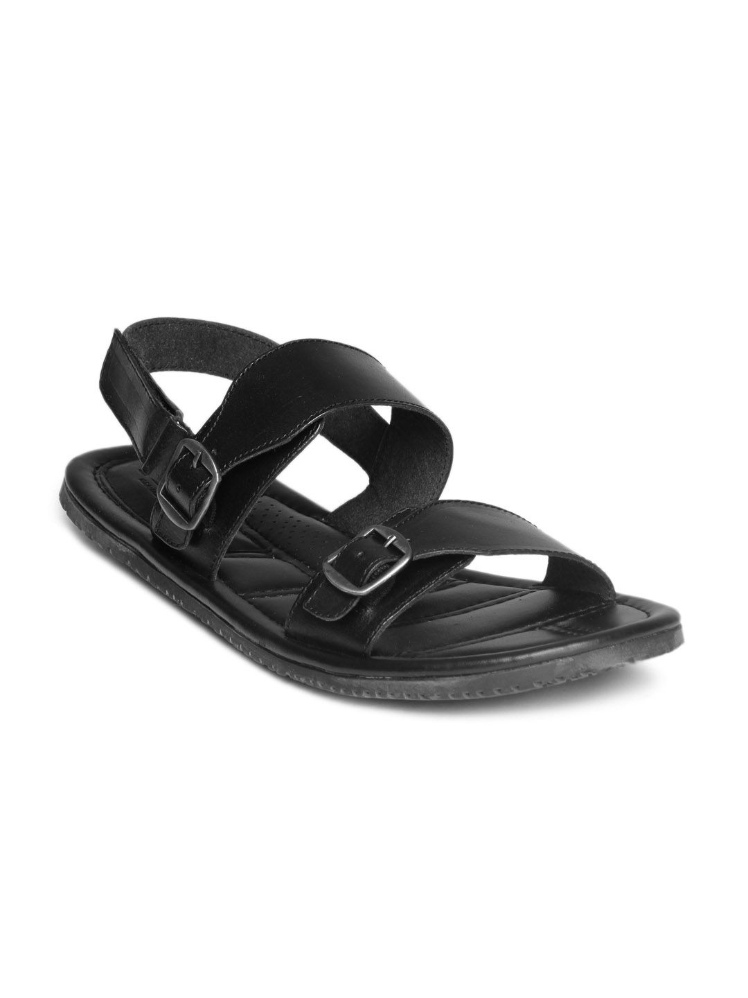 Arrow Men Black Sandals