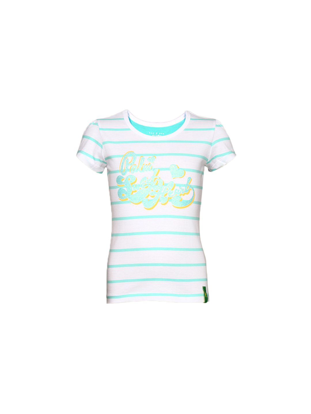 Palm Tree Girl's Billy White Green Kidswear