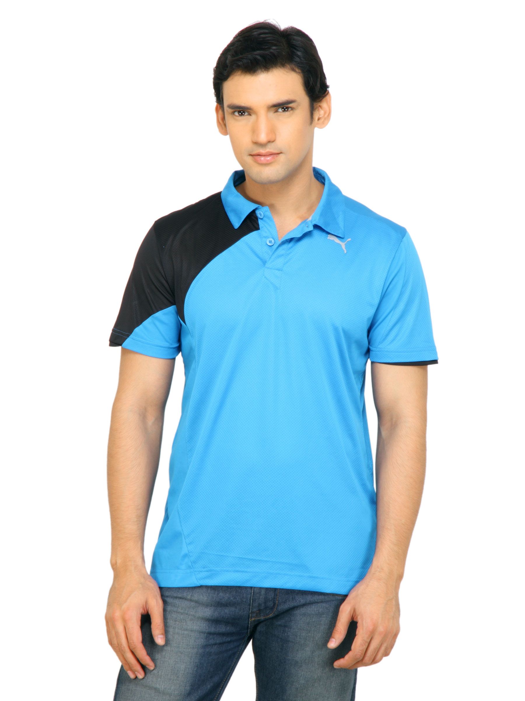 Puma Men Training Polo Blue Tshirt