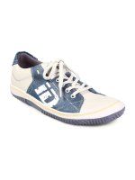 iD Men's Denim White Graphic Shoe