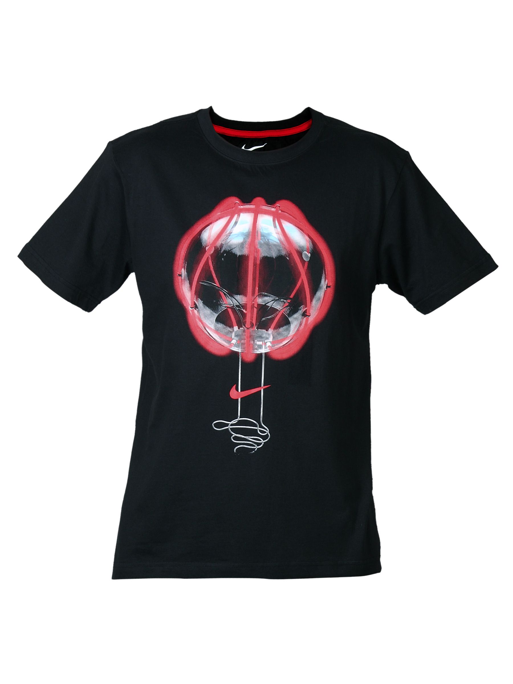 Nike Men Printed Black T-shirt