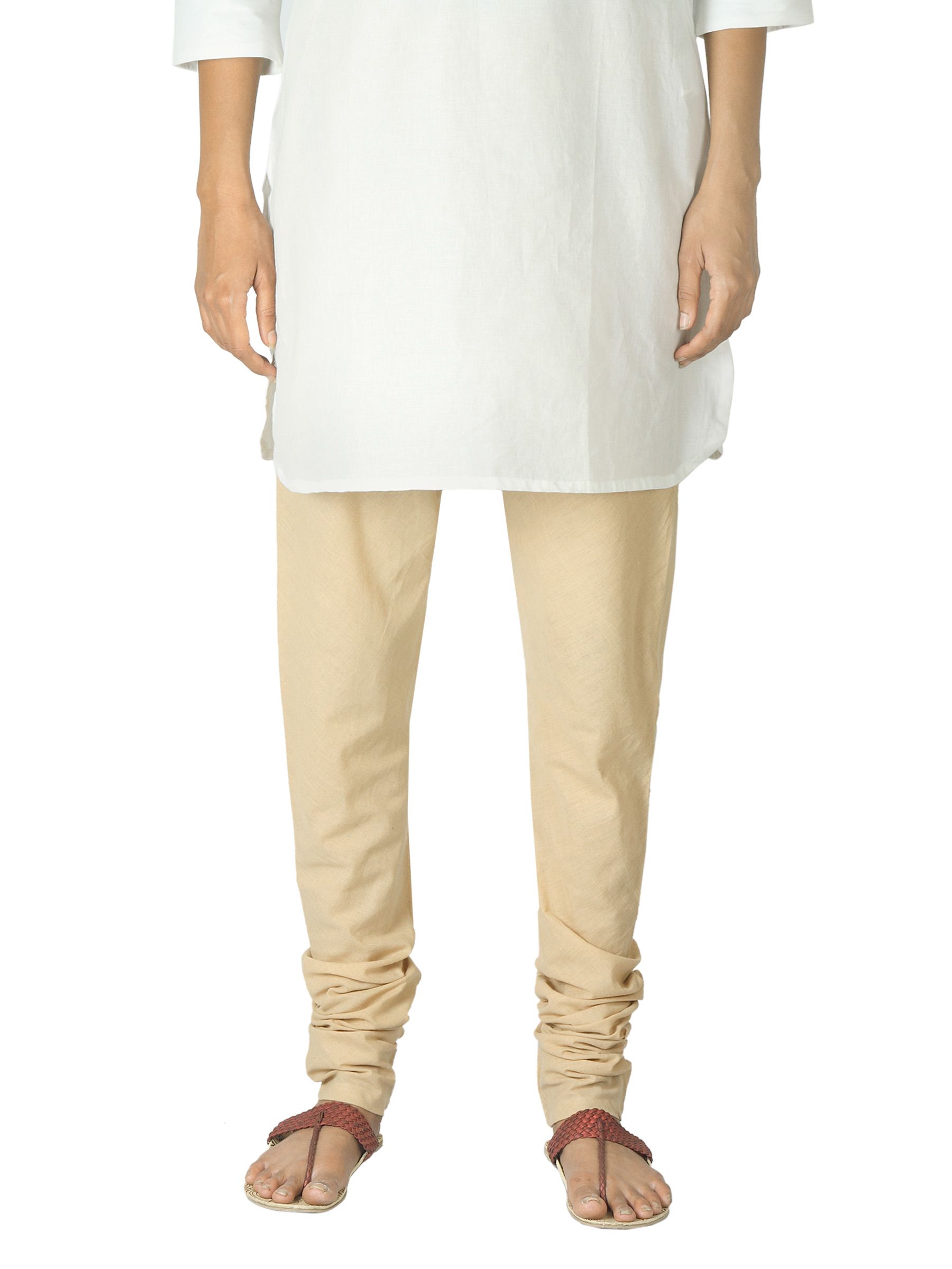 Fabindia Women Beige Mangalgiri Churidar