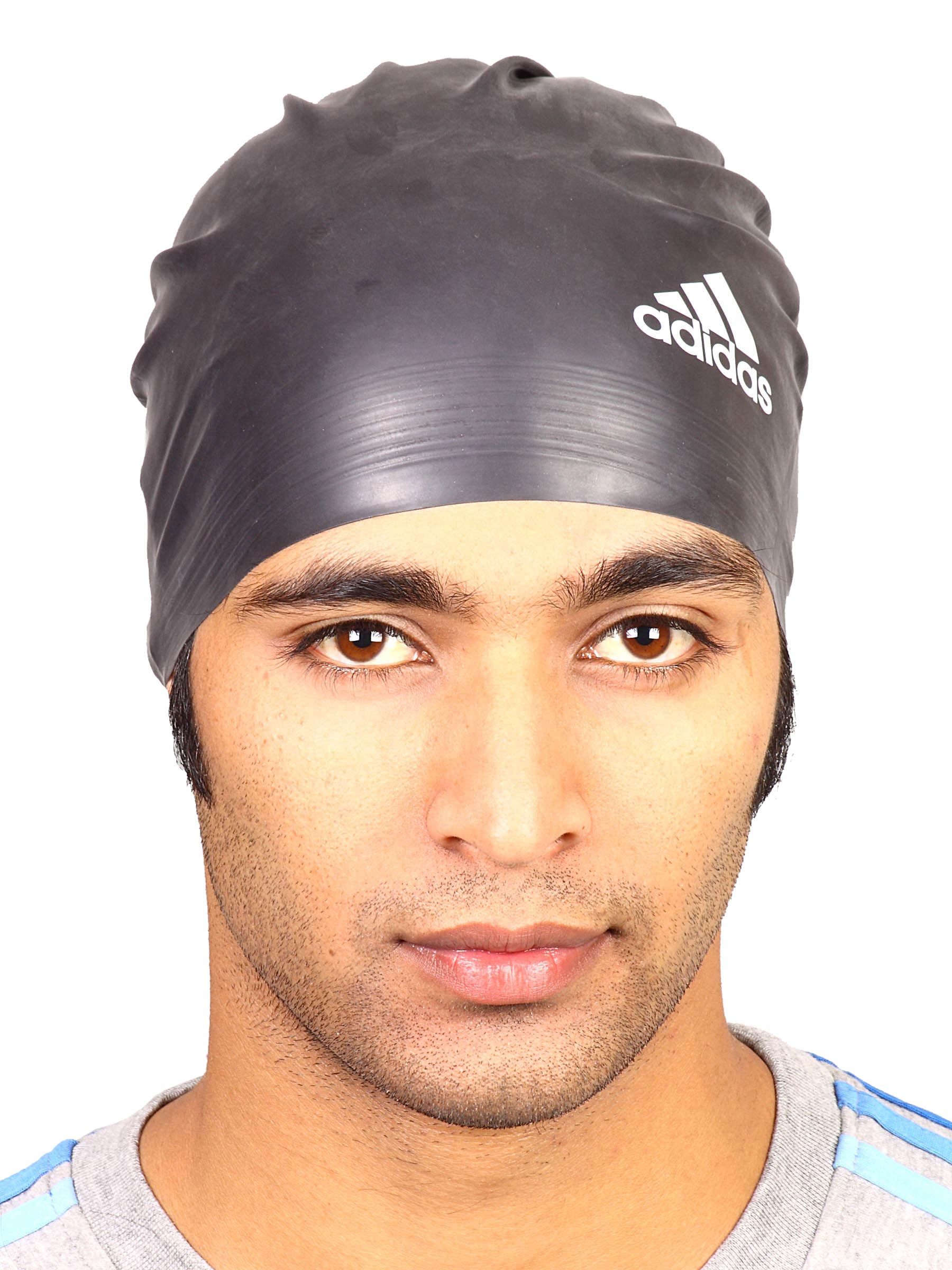 ADIDAS Unisex Black White Swimming Cap