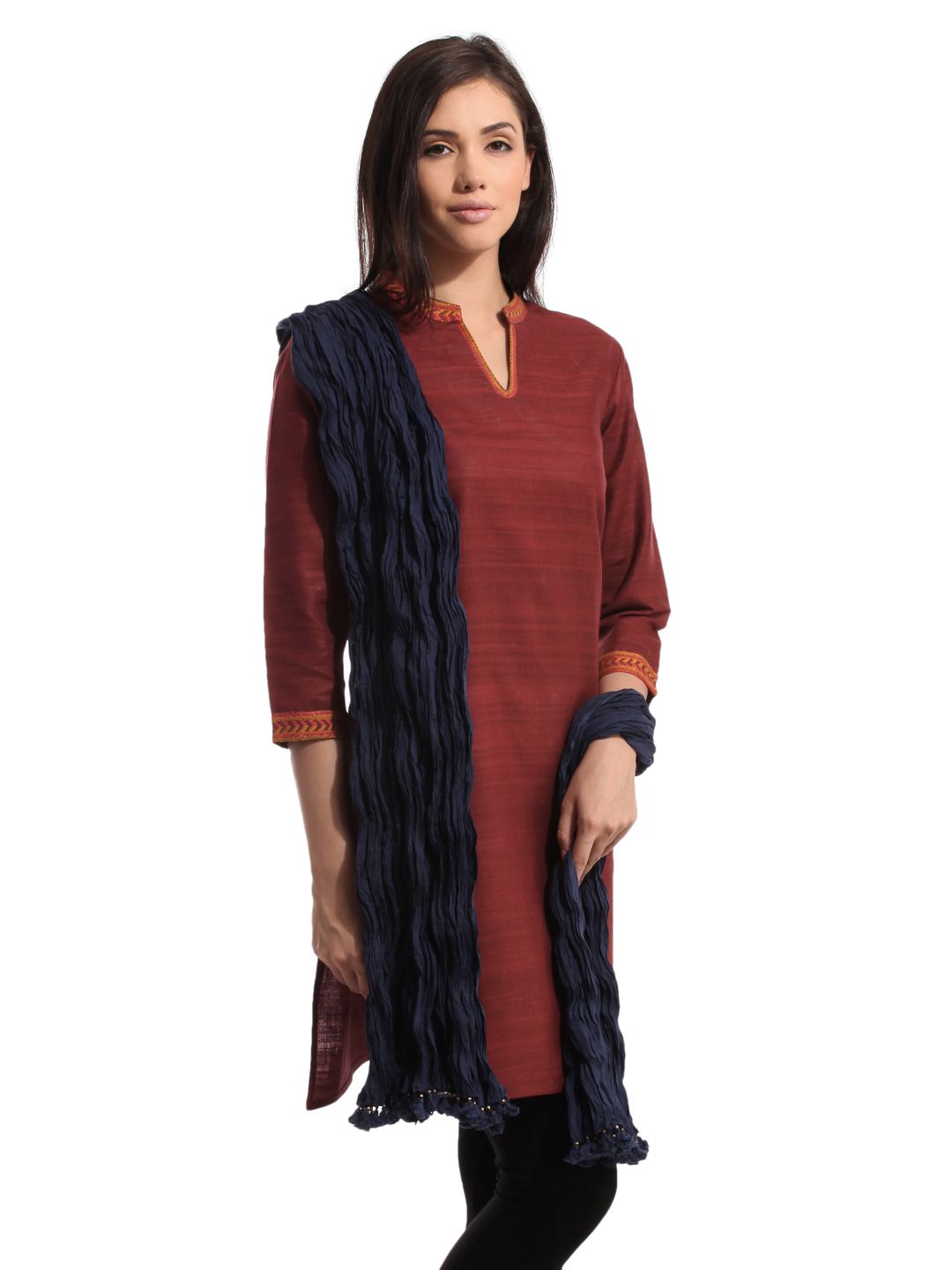 Fabindia Navy Blue Dupatta