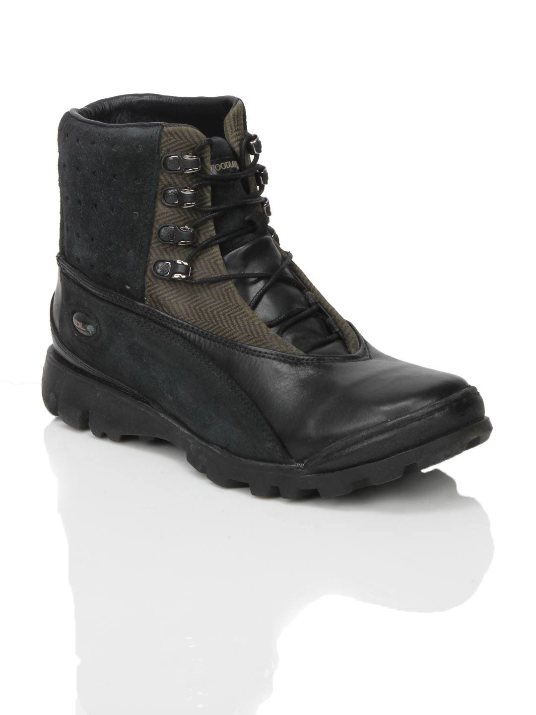 Woodland Men Black Casual Shoes