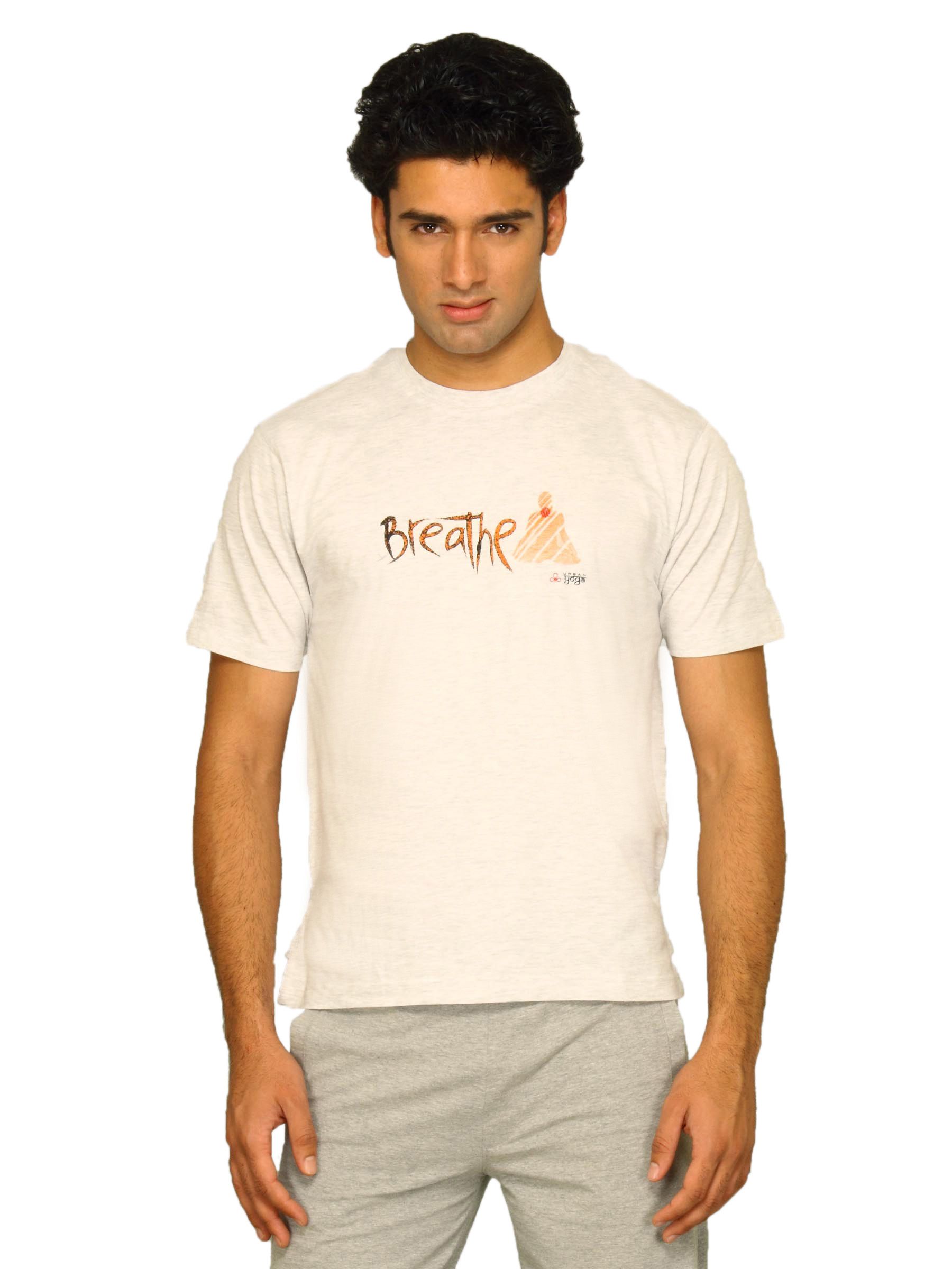 Urban Yoga Men's Breathe Grey T-shirt