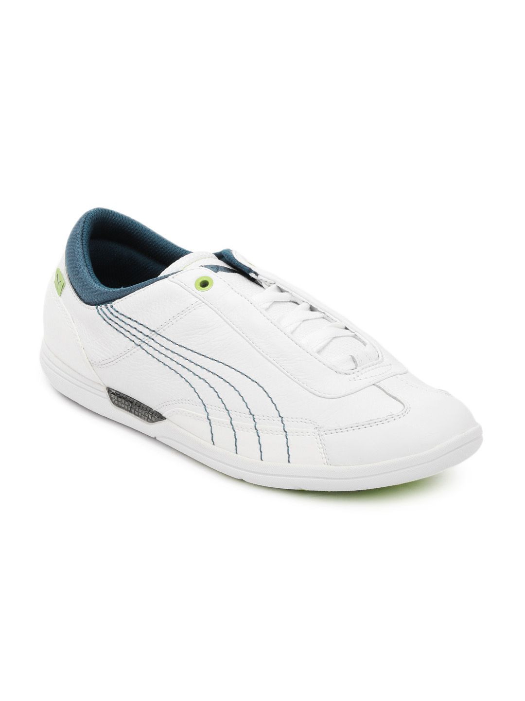 Puma Men White Driving Power Lo Shoes