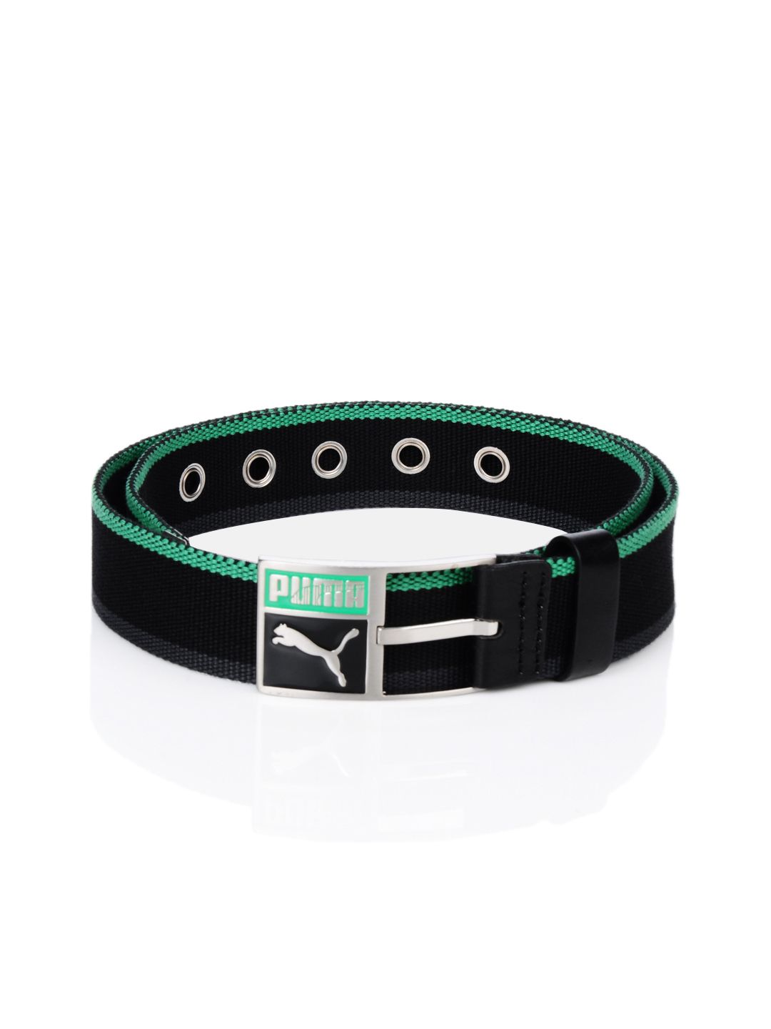 Puma Men Patch Webbing Black Belt