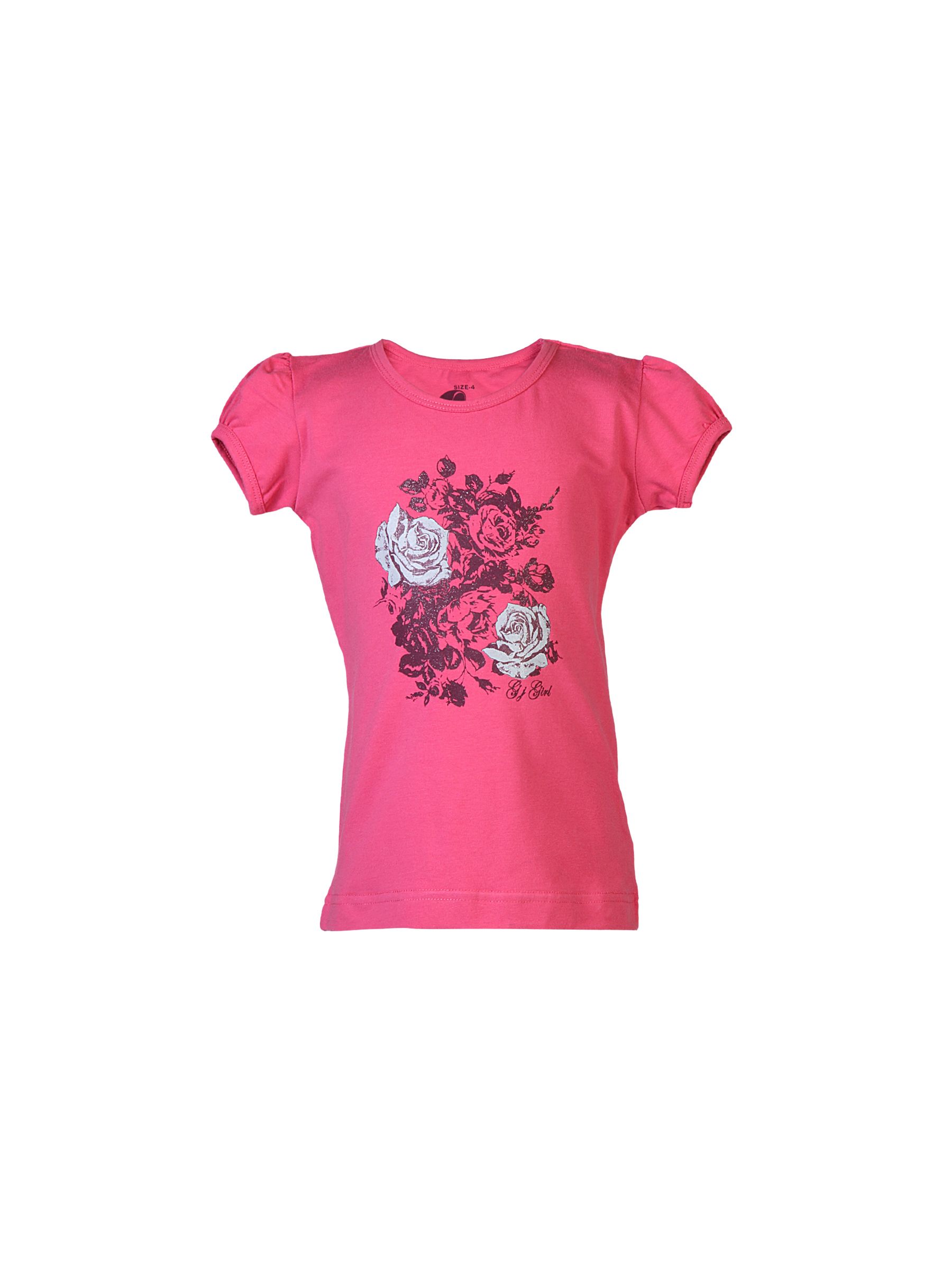 Gini and Jony Kids Printed Pink Tops