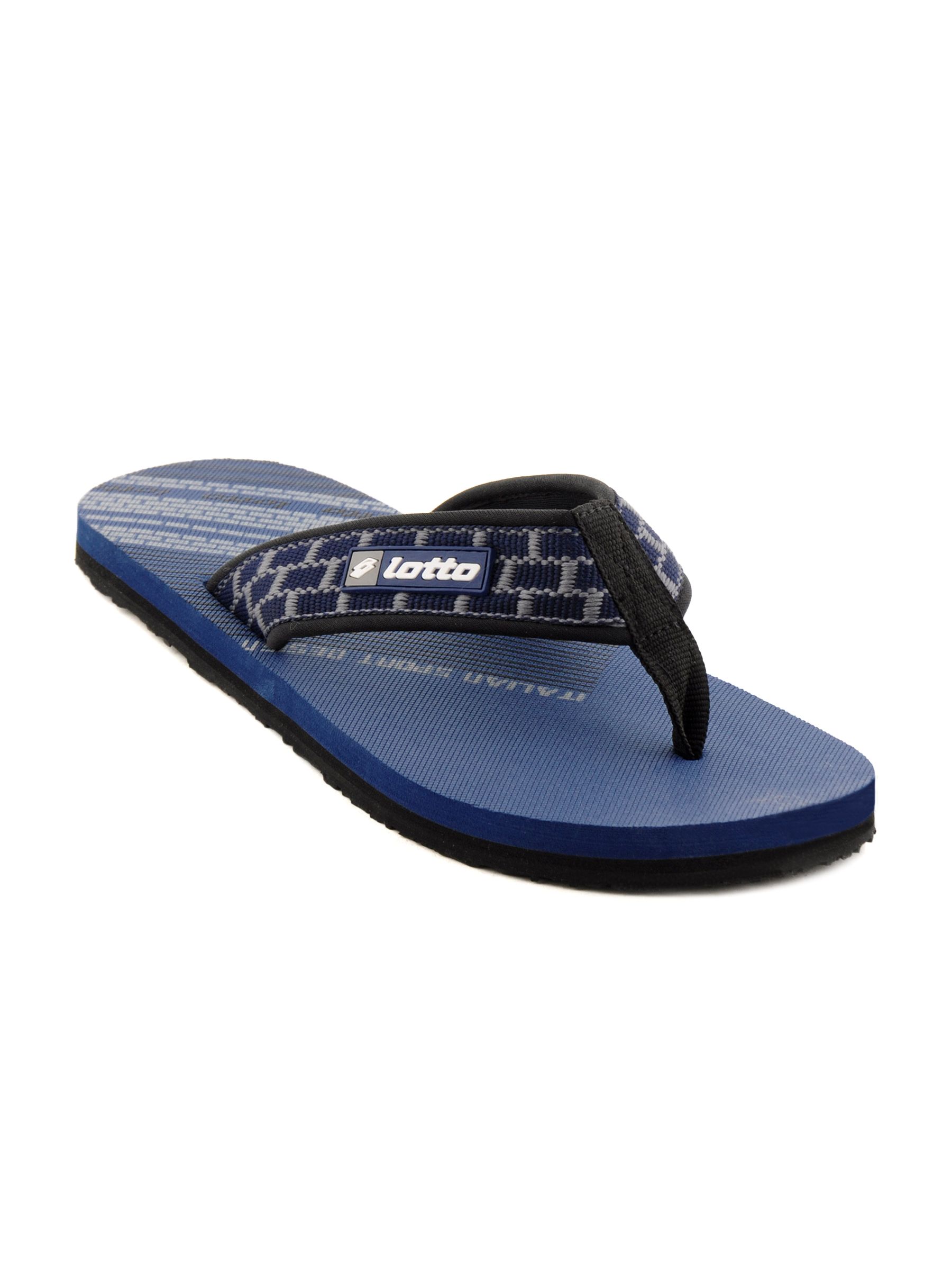 Lotto Men Straight Navy Blue Slippers
