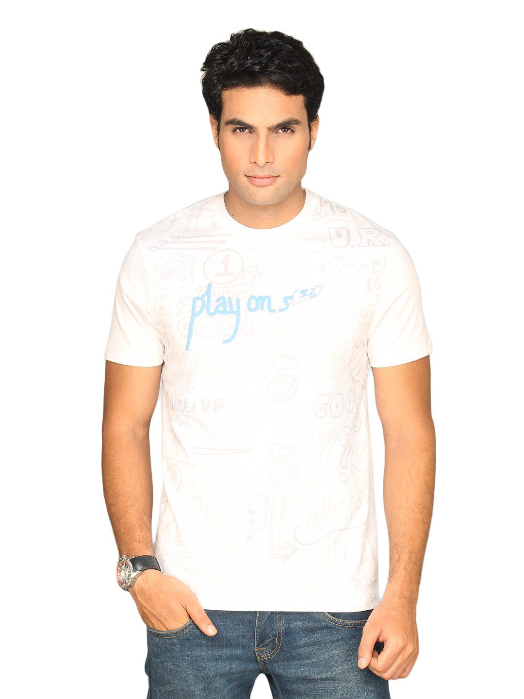 ADIDAS Men's Crane White T-shirt
