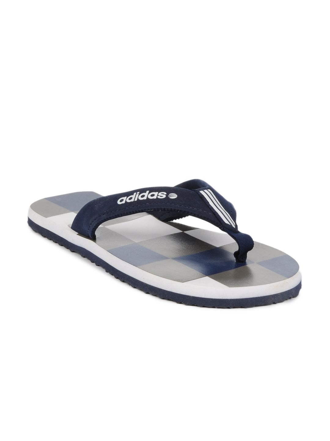 ADIDAS Men White Check Mens Flip Flops