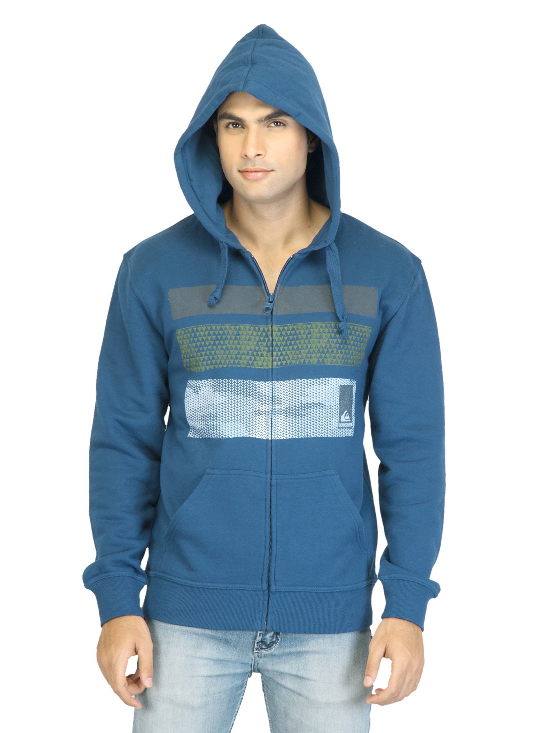 Quiksilver Men Navy Blue Nautical Sweatshirt