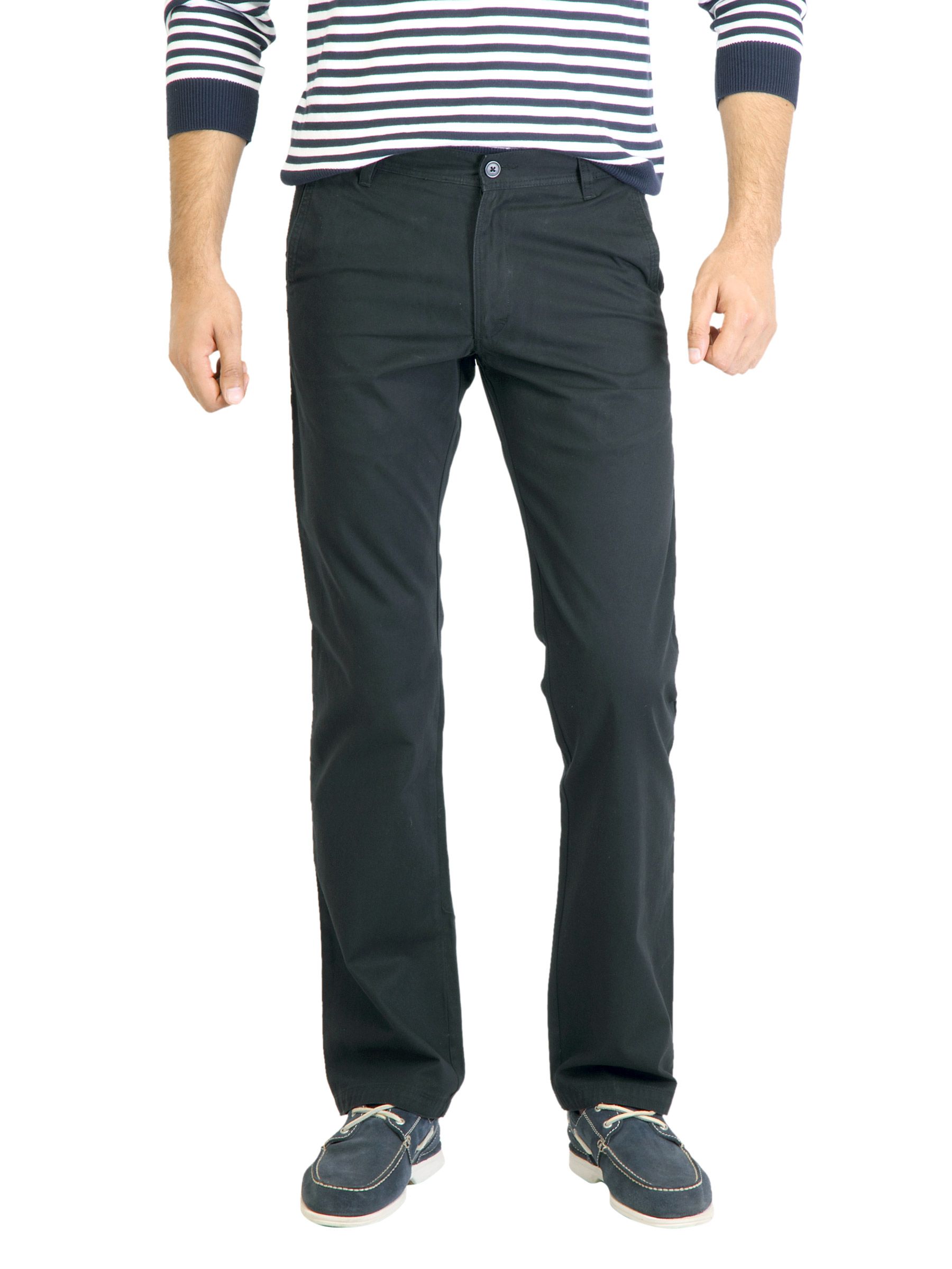 Highlander Men Solid Black Trouser