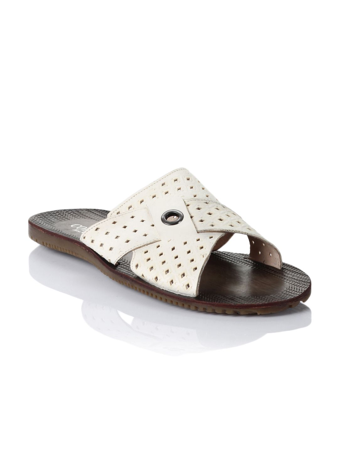 Cobblerz Men White Sandals