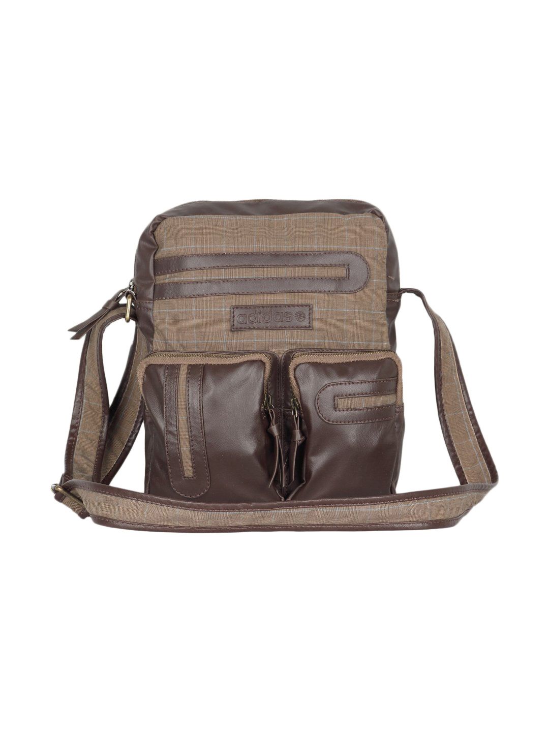 ADIDAS Men Organizer Brown Sling Bag