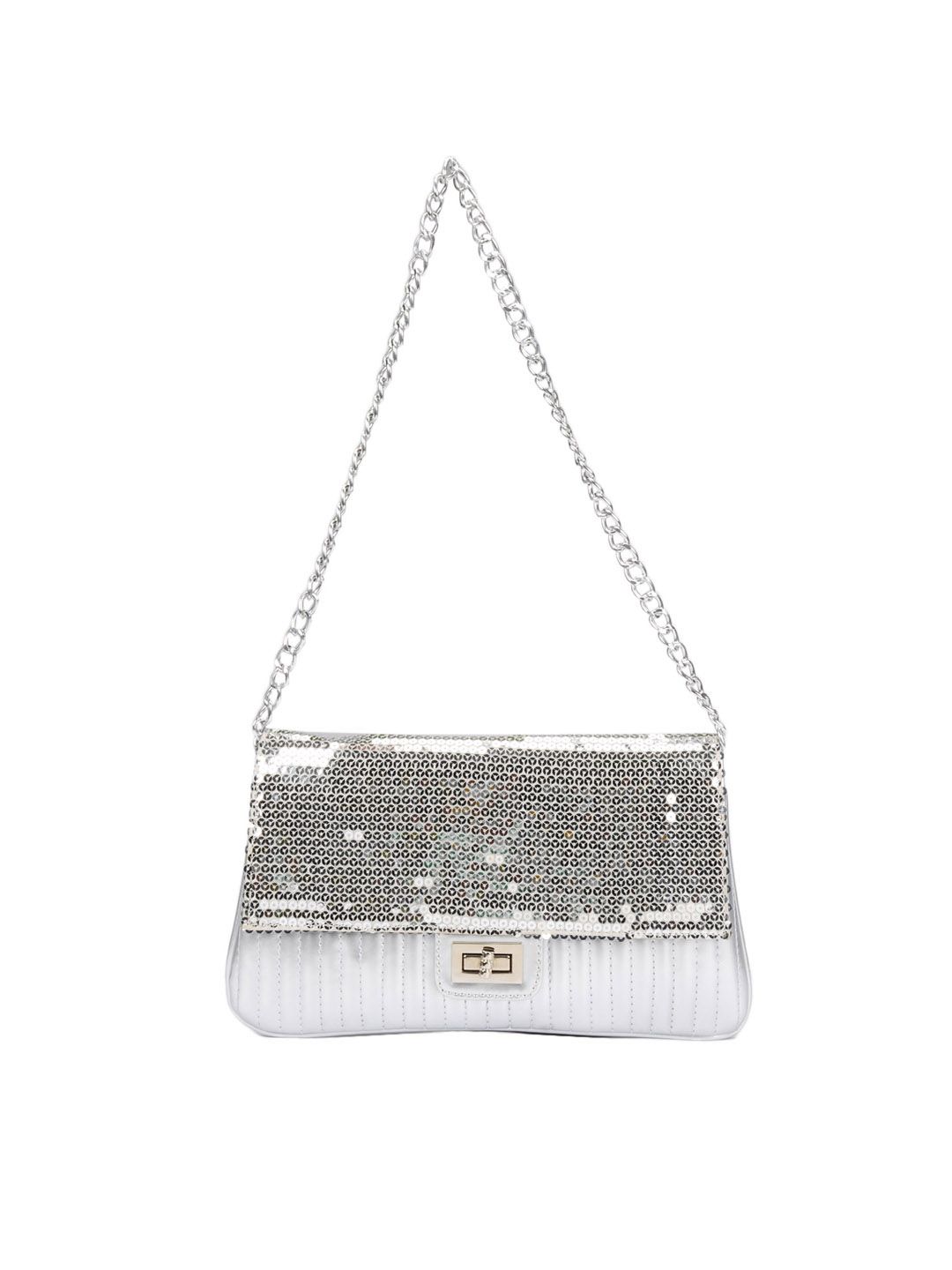 Rocia Women Silver Clutch