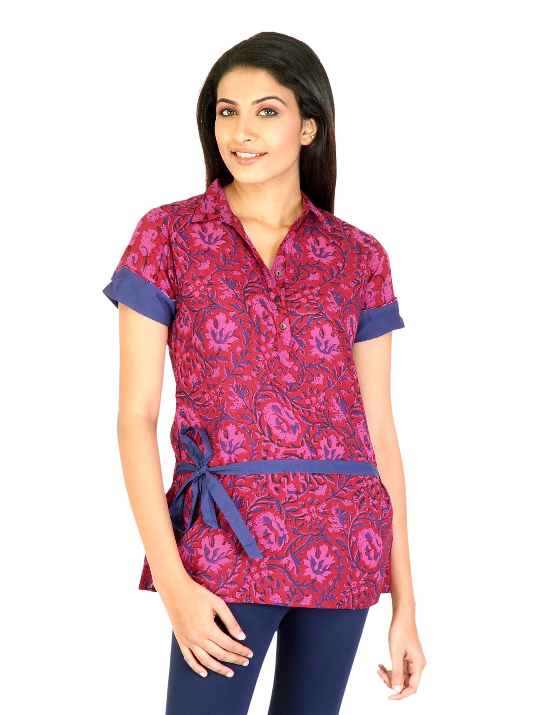 Mother Earth Women Renu Pink Kurtis