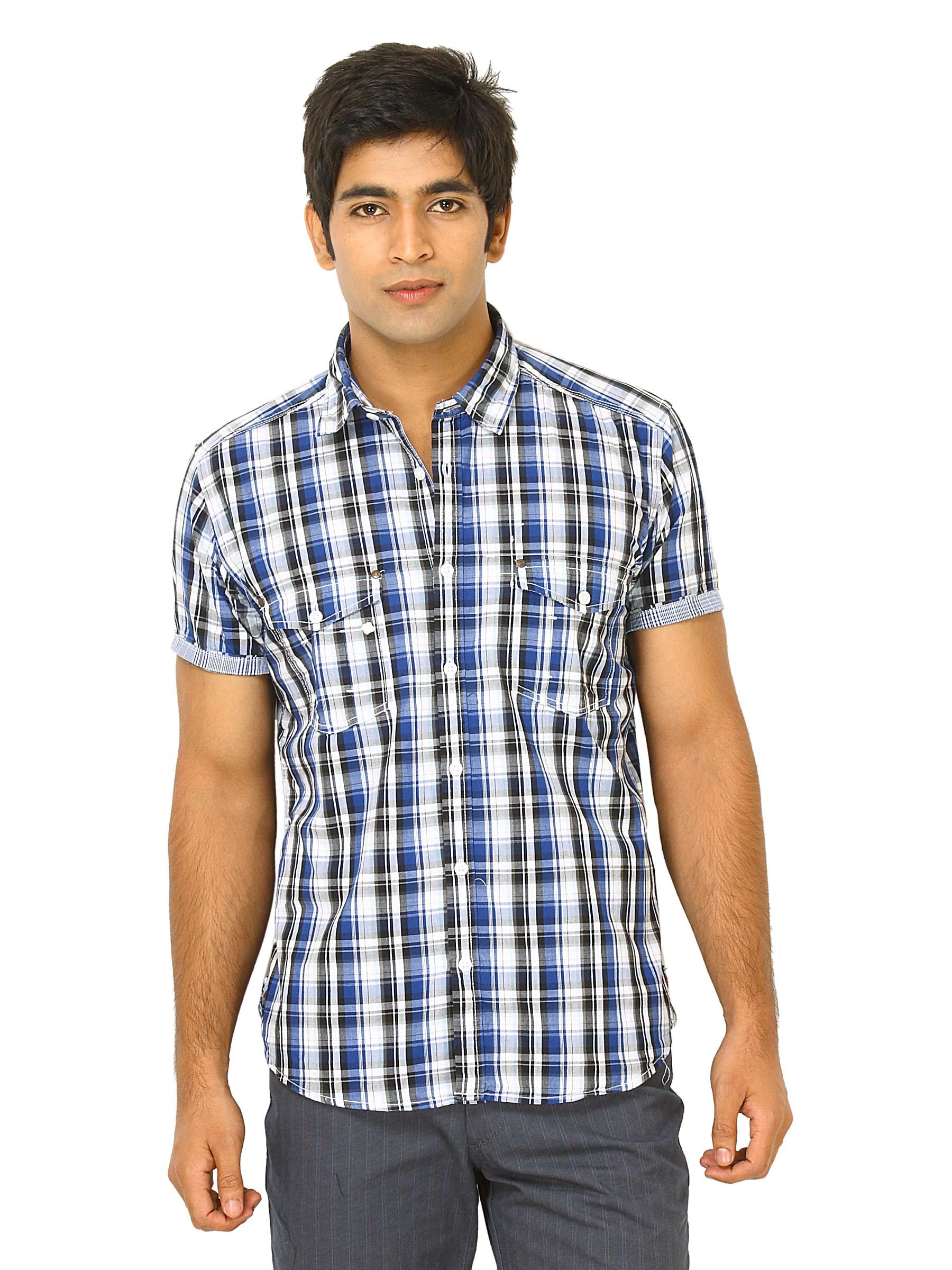 Scullers Men Scul Navy Blue Shirts