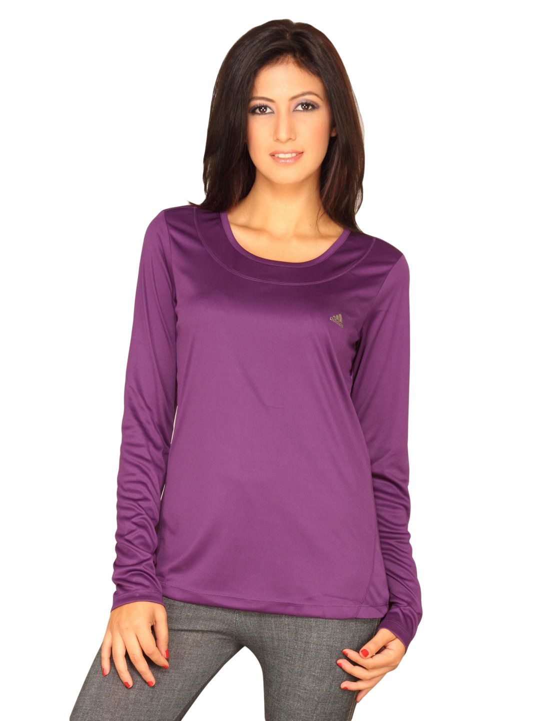ADIDAS Women Purple Top