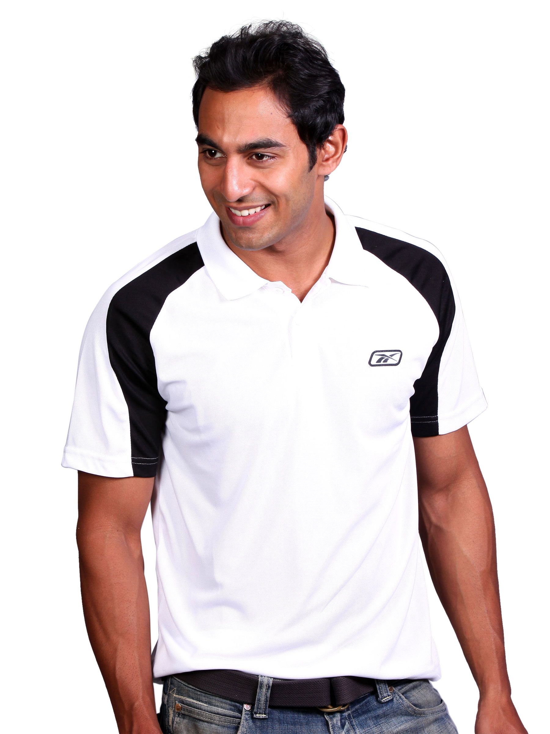 Reebok Men White Contrasts T-shirt
