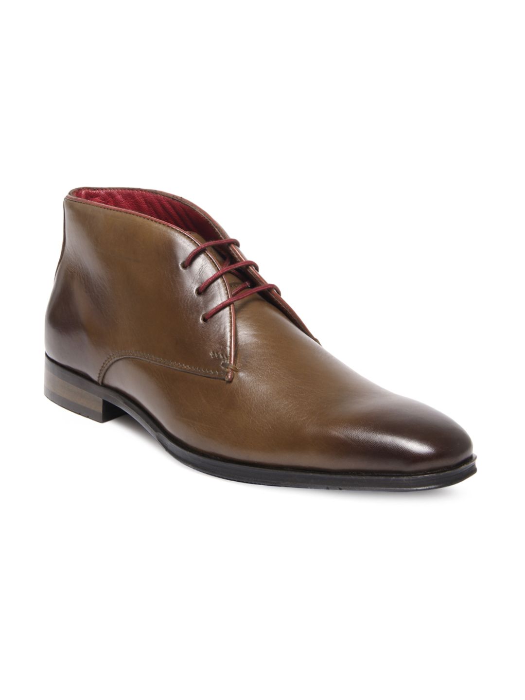 Buy Alberto Torresi Men Brown Leather Semi Formal Shoes - 633 ...