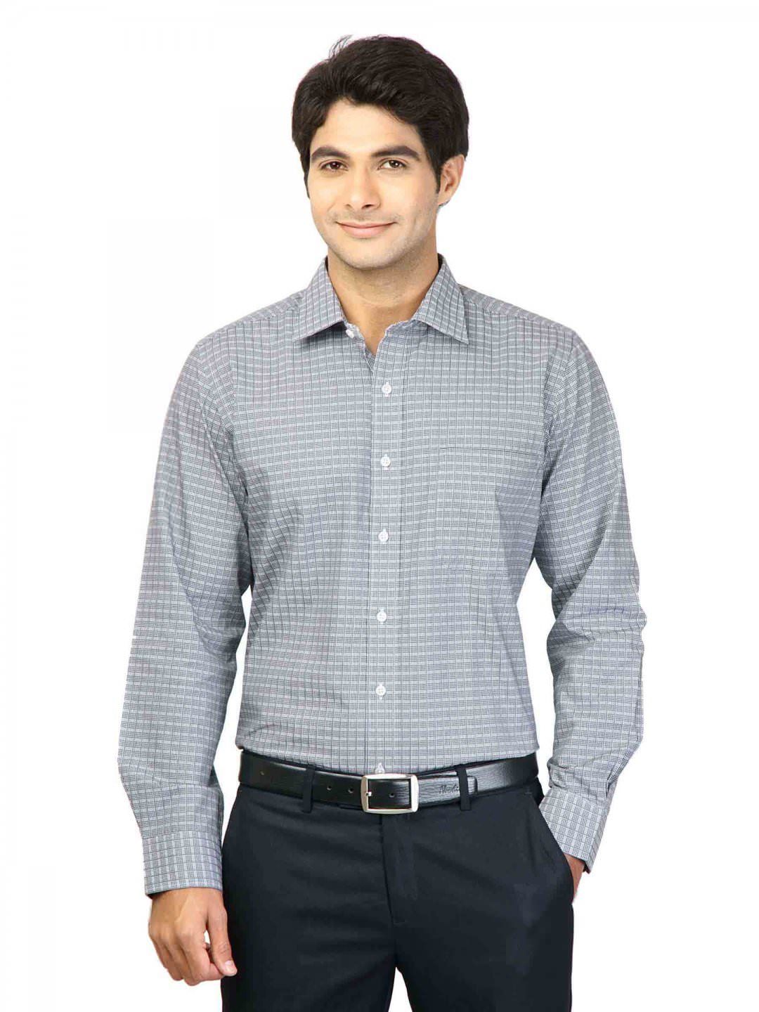 Arrow Men Check Grey Shirts