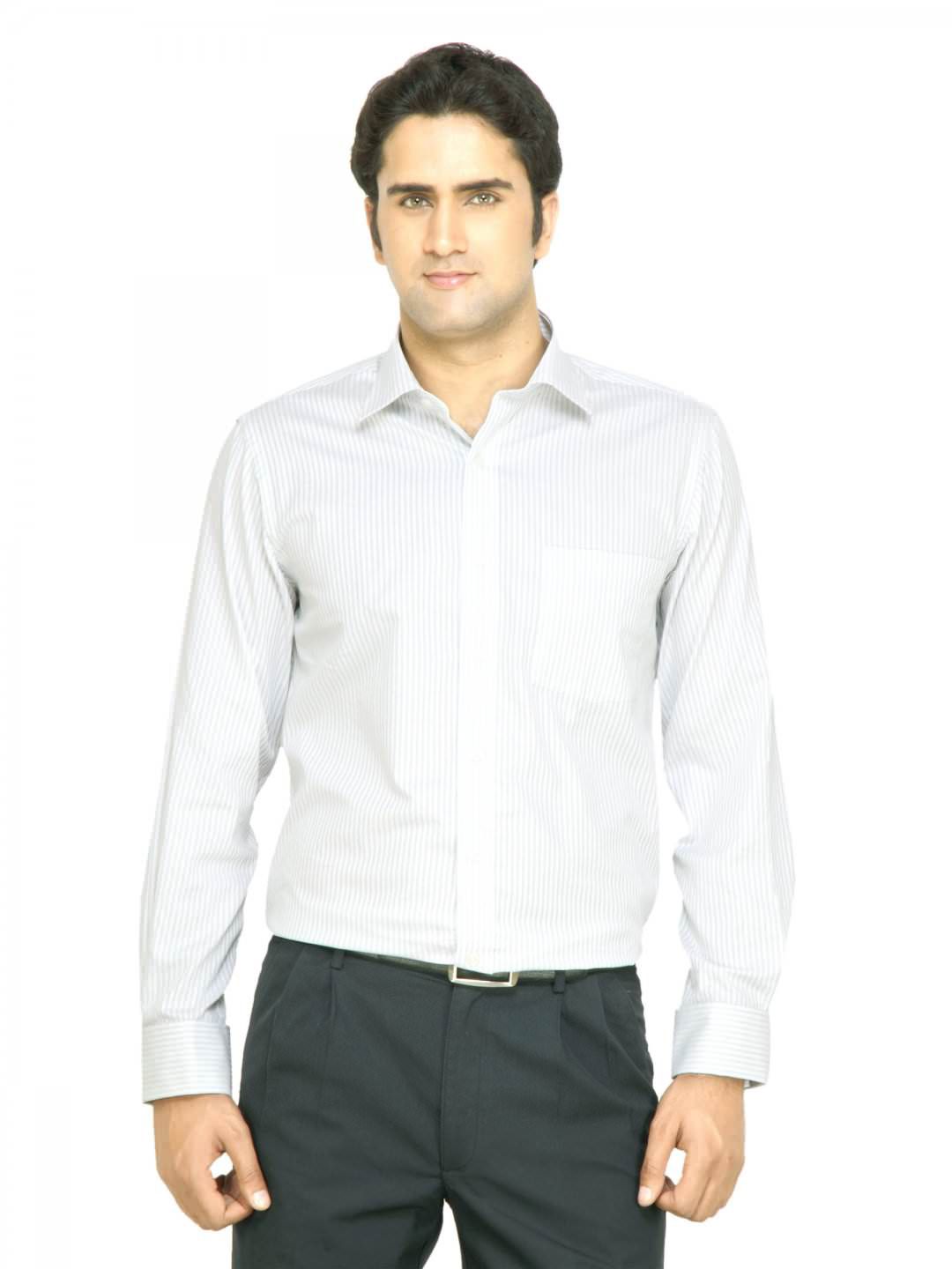 Arrow Men White Striped Shirt