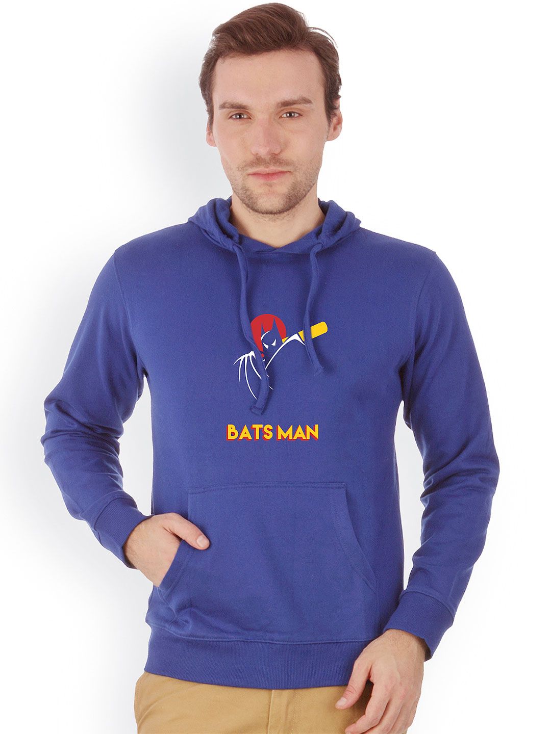 CAHOOT Men Blue Printed Hooded Sweatshirt-picture-30