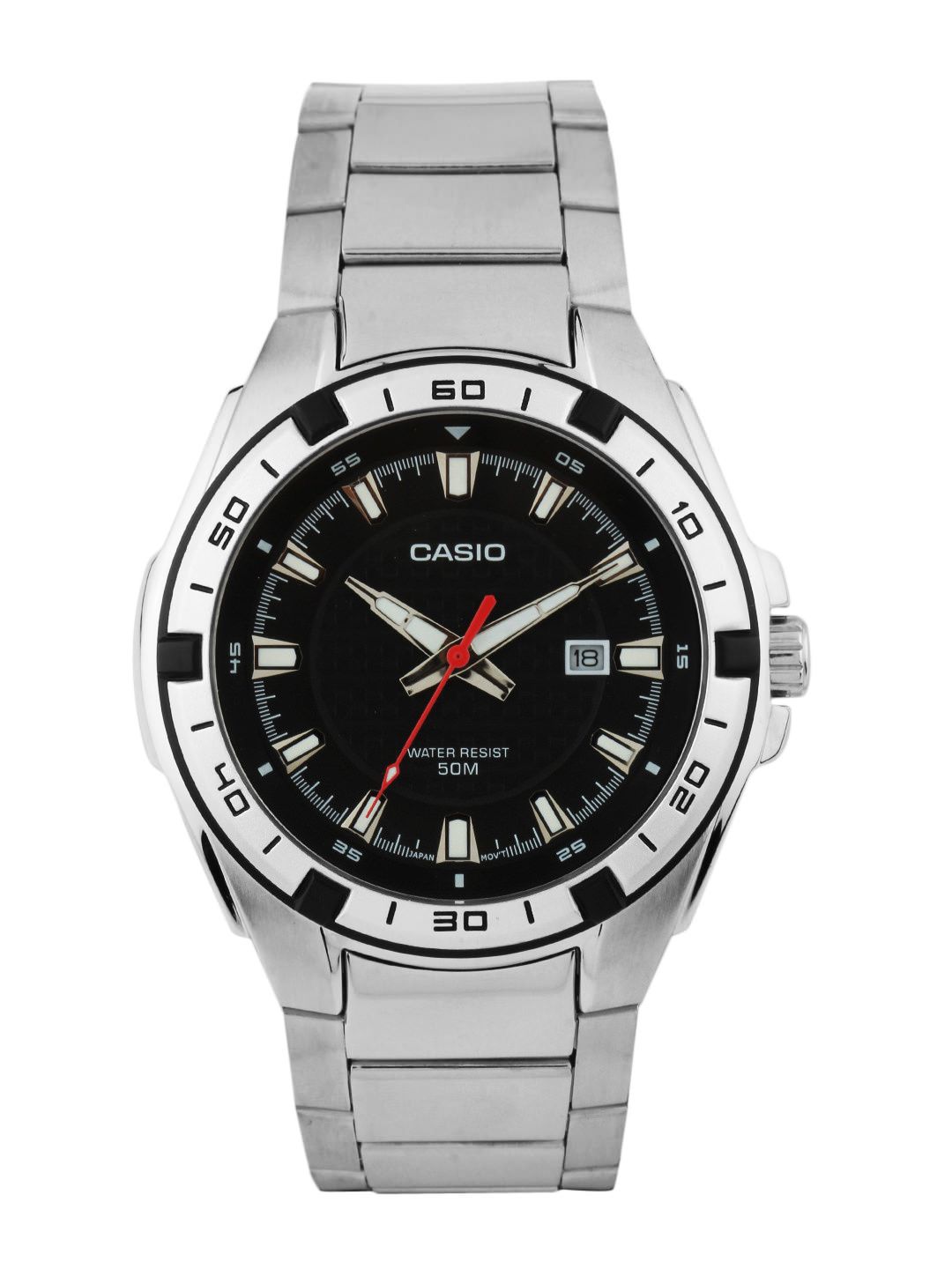 CASIO ENTICER Men Black Dial Anaglogue Watch A658
