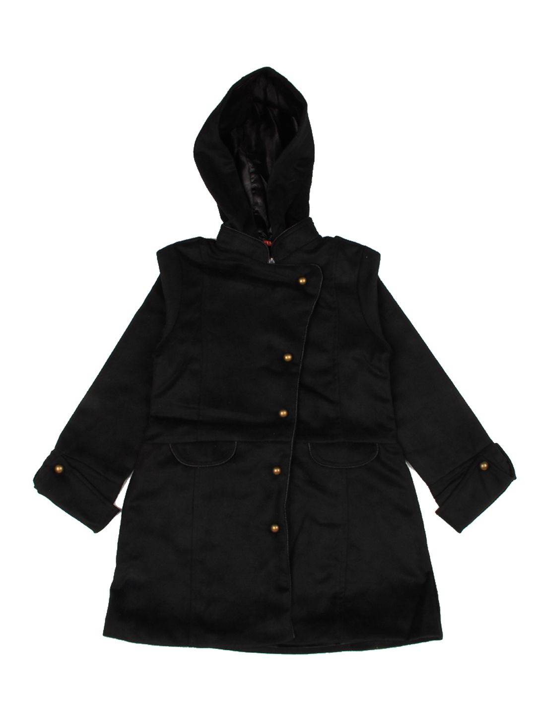 Buy Elle Kids Girls Black Trench Coat - Coats for Girls | Myntra