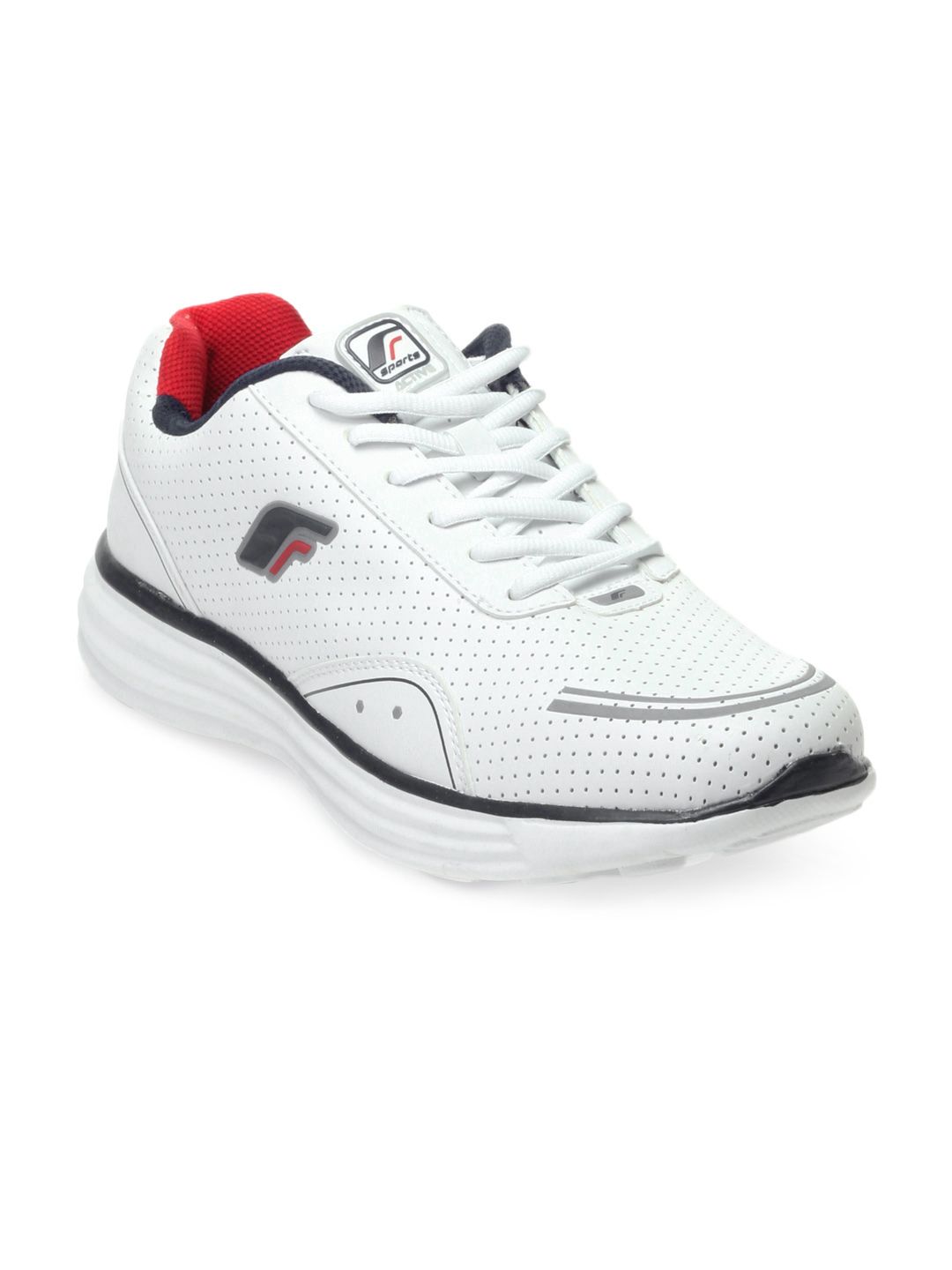 F Sports Men White Zero Gravity Sports Shoes