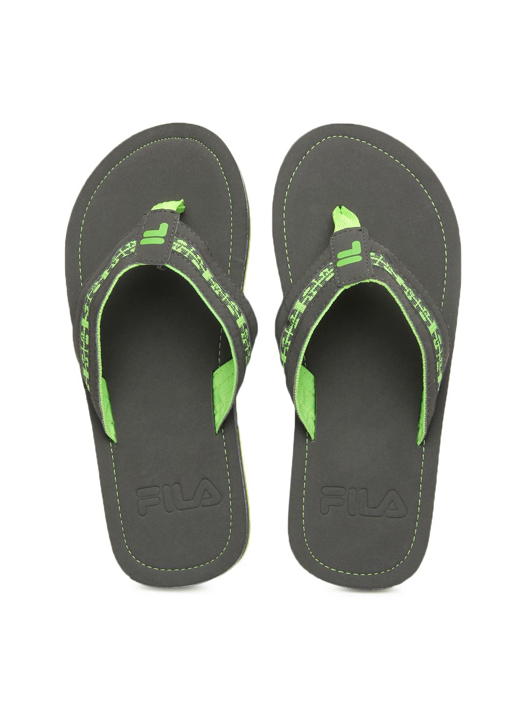 Buy Fila Men Grey Flip Flops - 631 - Footwear for Men - 353634