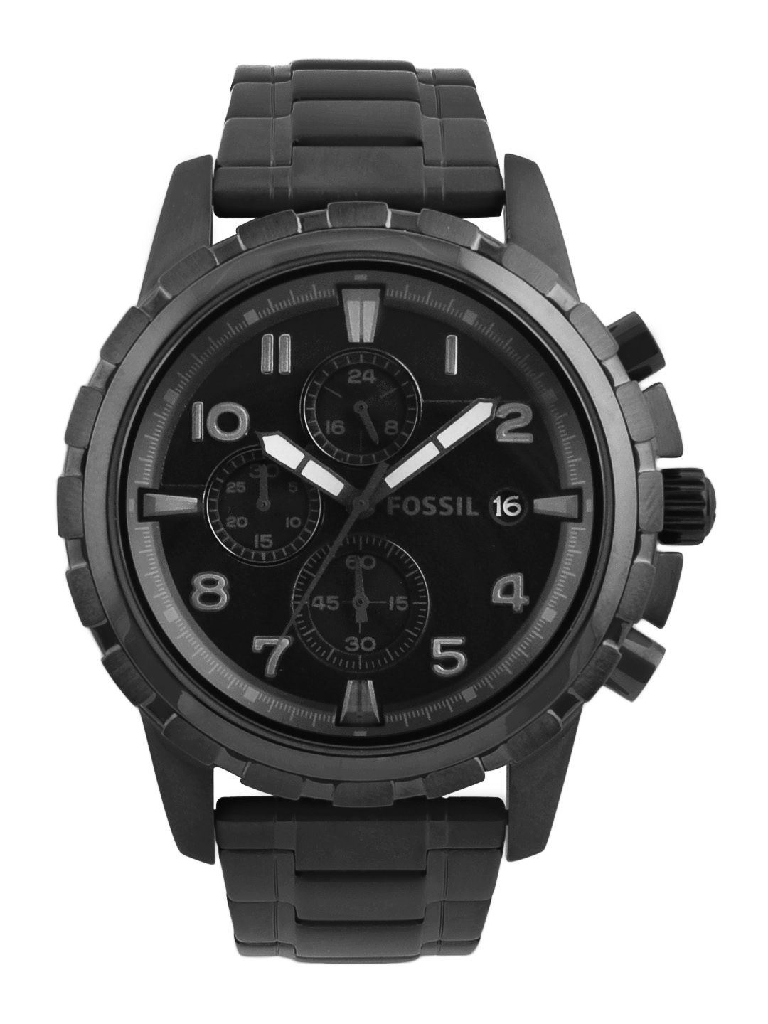 Fossil Men Black Dial Chronograph Watch FS4646