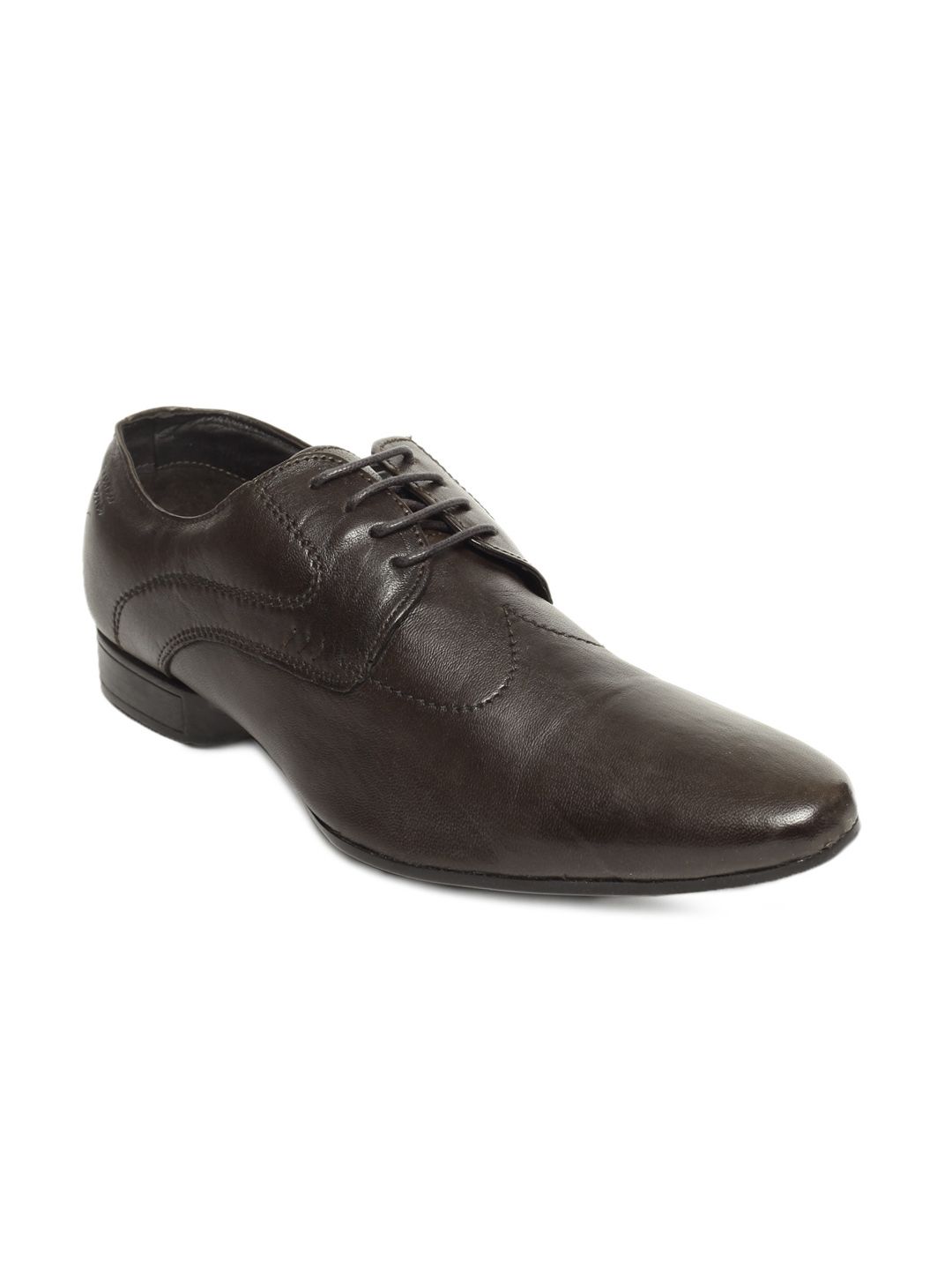 Franco Leone Men Dark Brown Formal Shoes