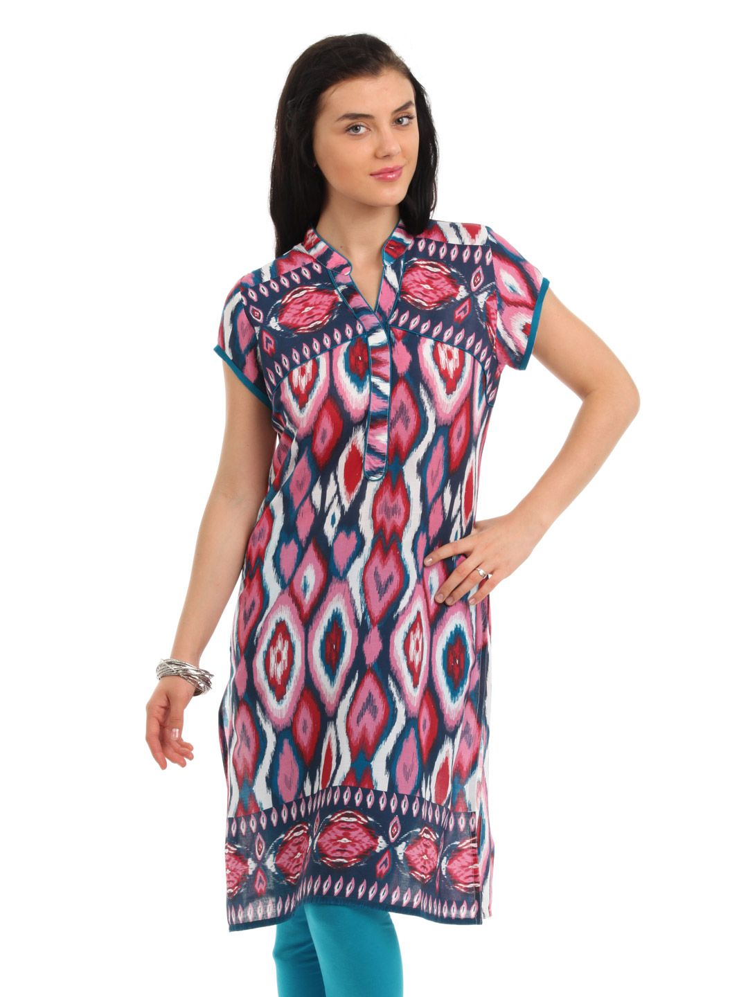 Global Desi Women Multi Coloured Kurta