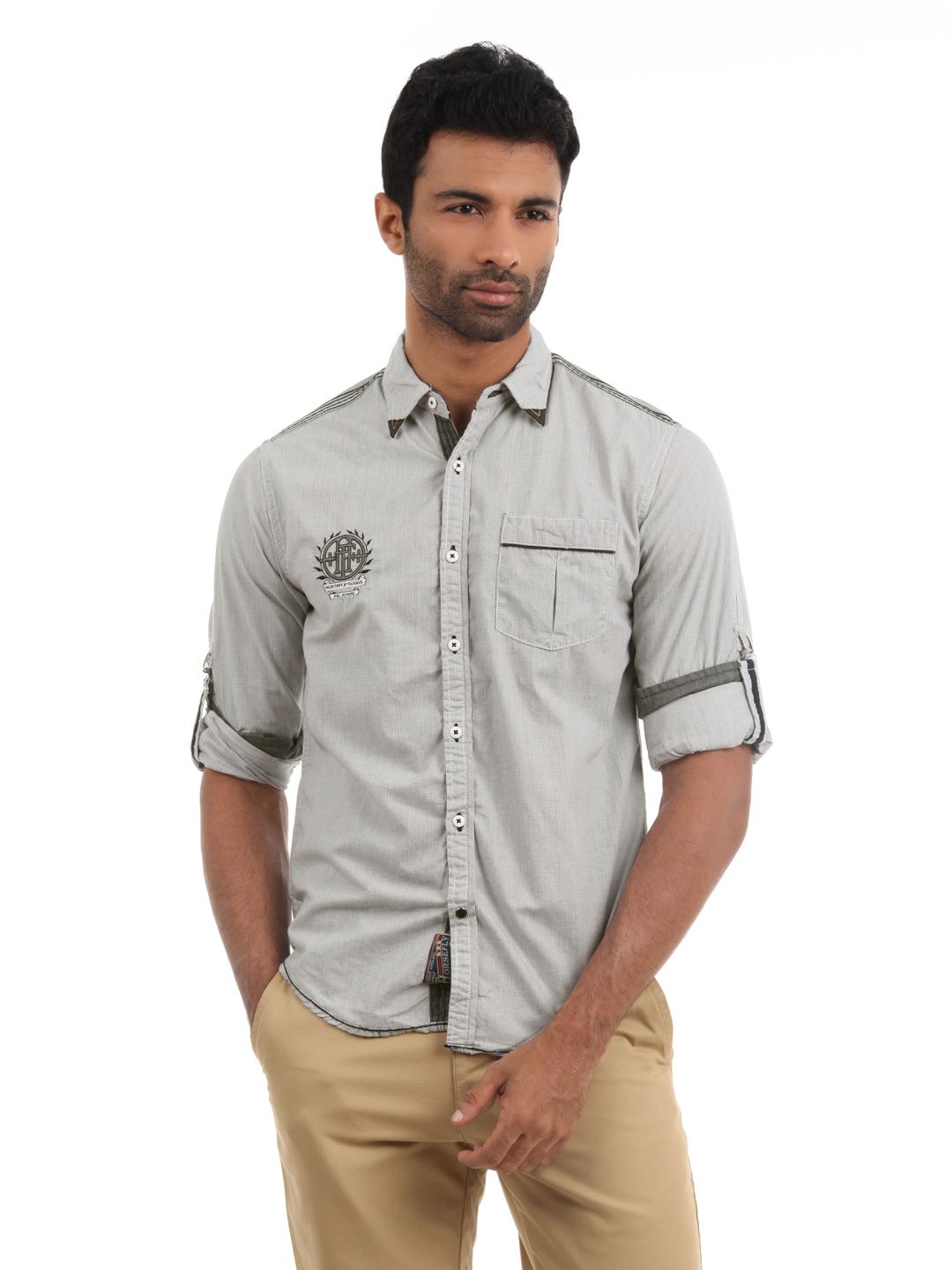 Horsefly Men Grey Shirt