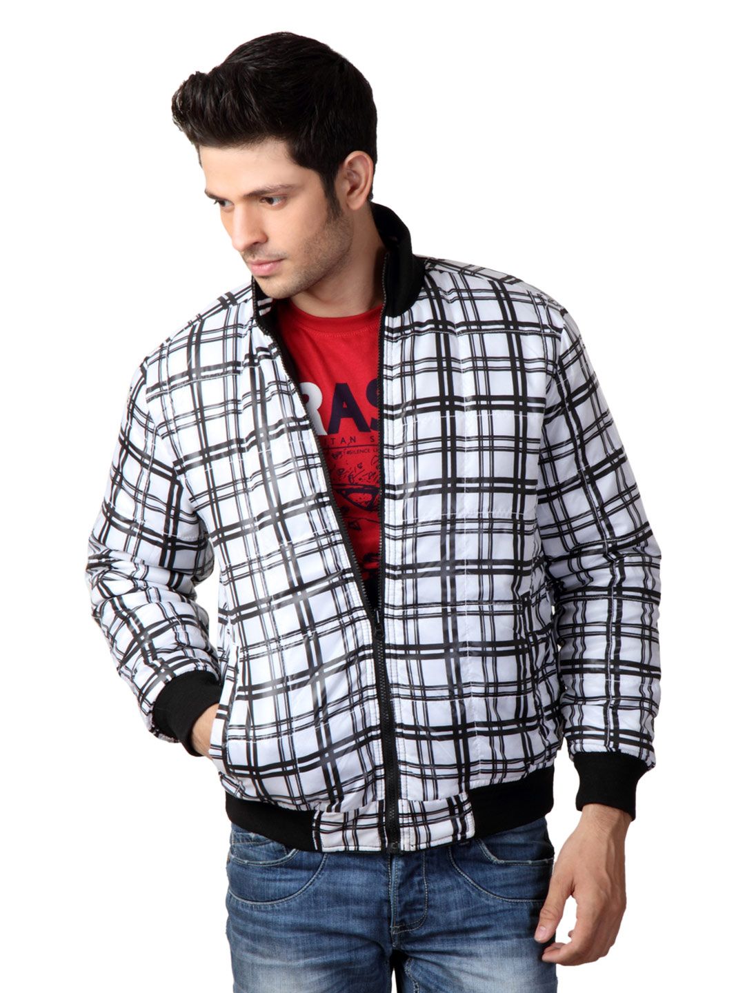 Just Natural Men Black Reversible Jacket
