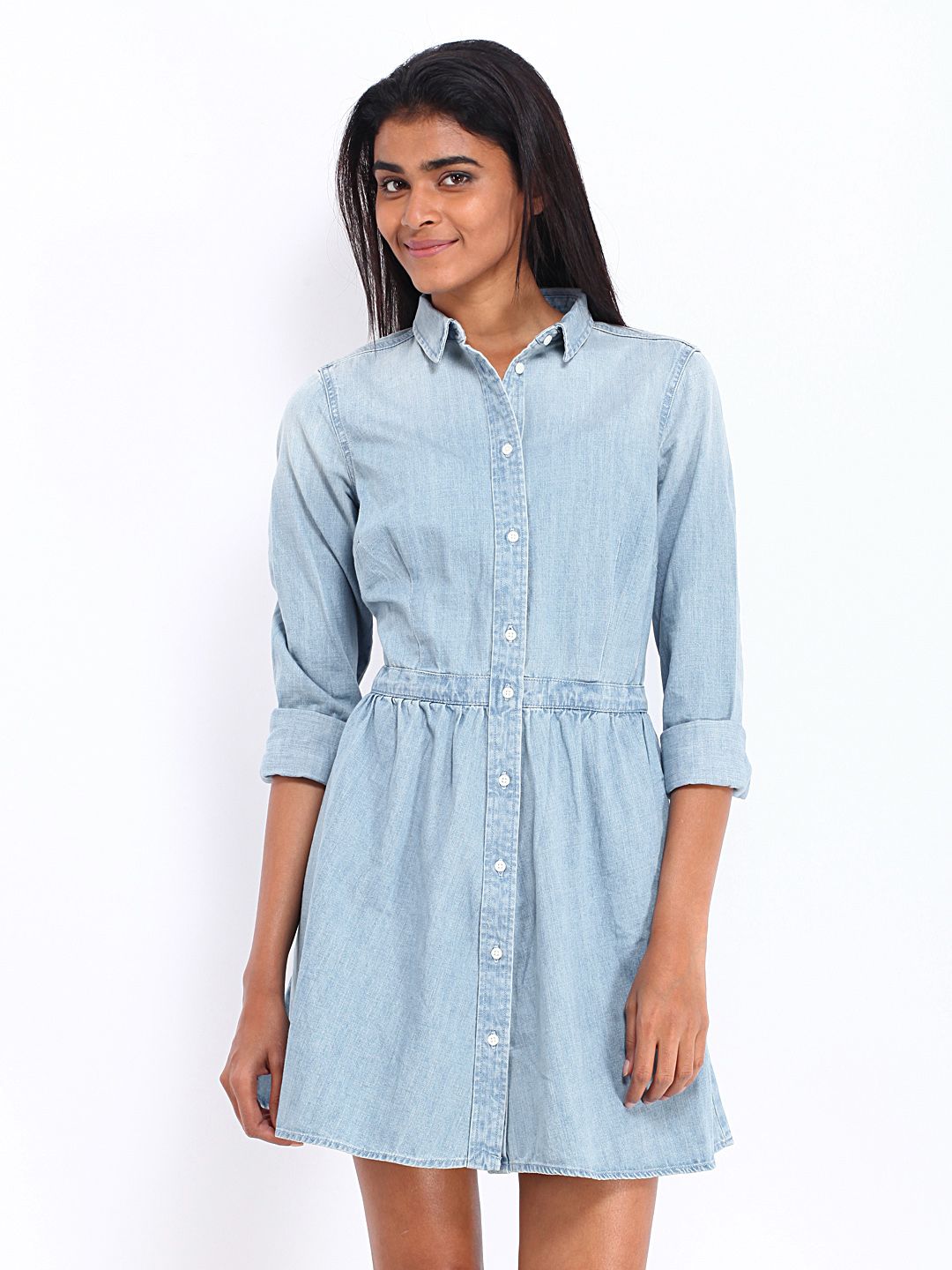 Платье Рубашка Джинса фото 19