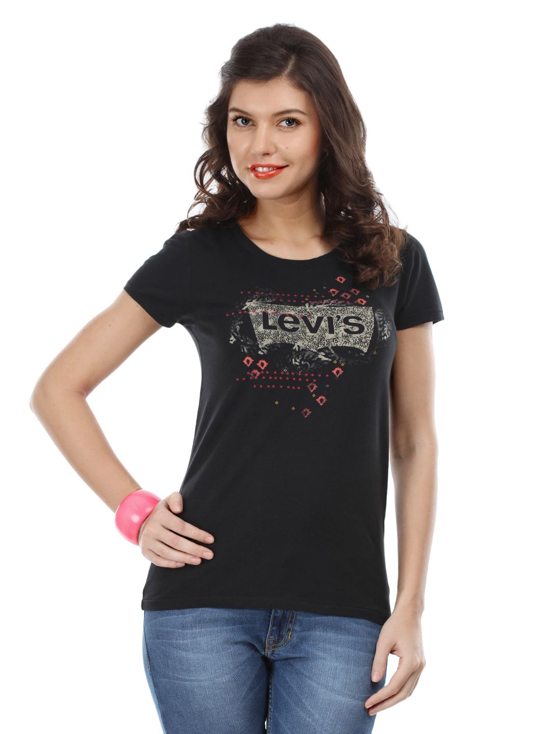 levis logo t shirt women's india