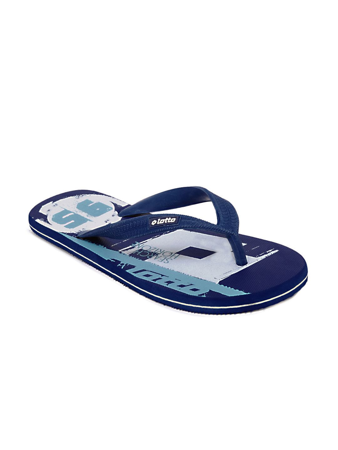 Lotto Men Blue & White Flip Flops