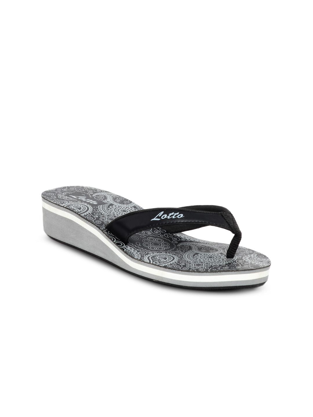 Lotto Women Black Flip Flops