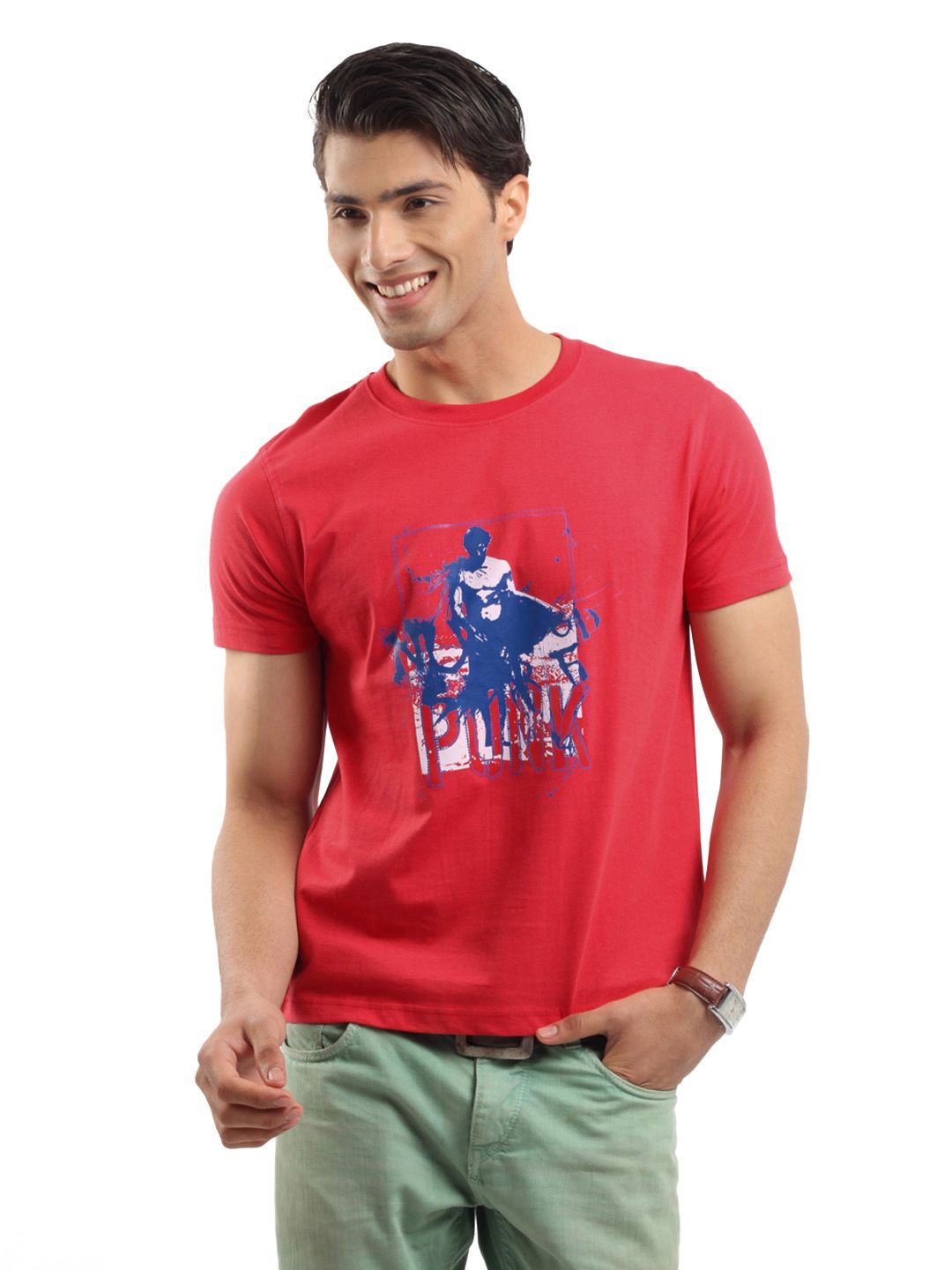Myntra Men Red T-shirt