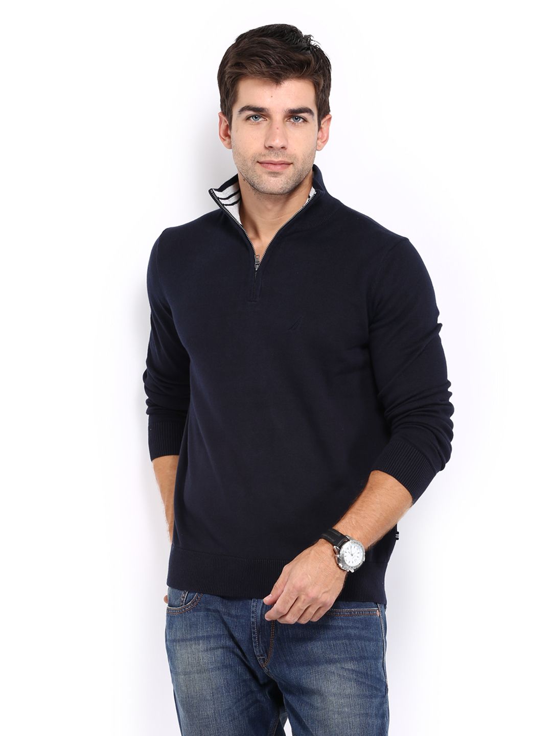 Nautica s43417,4cn Men Navy Sweater, Price in India