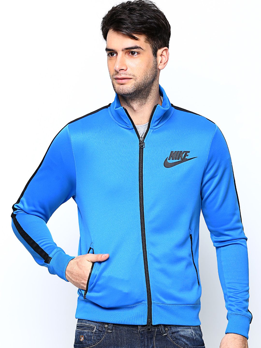 Buy Nike Blue Tribute Track NSW Jackets - 292 - Apparel for Men - 355178