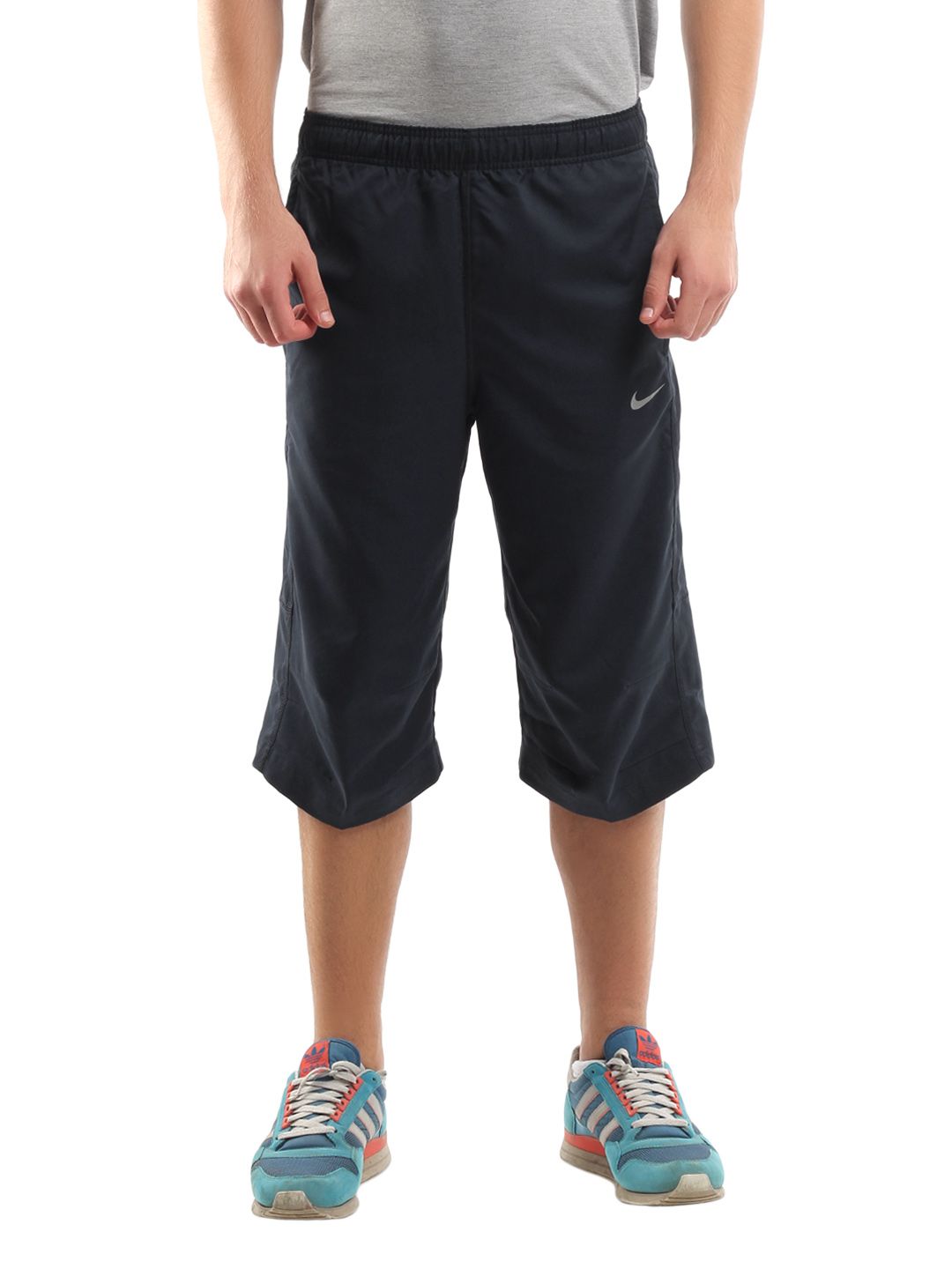 Nike Men Woven Navy Blue 3/4 Pants