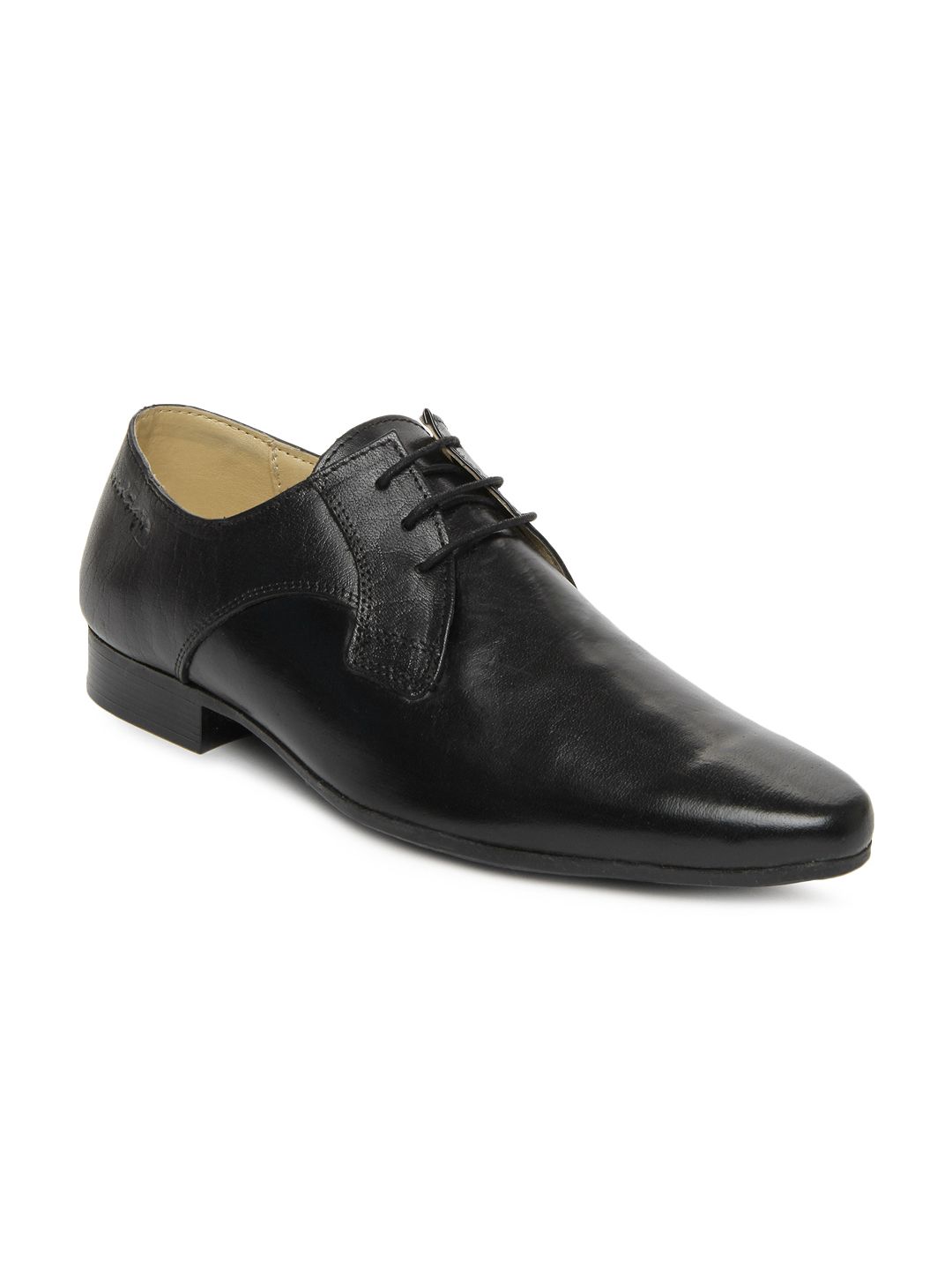 Buy Red Tape Men Black Leather Formal Shoes - 633 - Footwear for Men ...