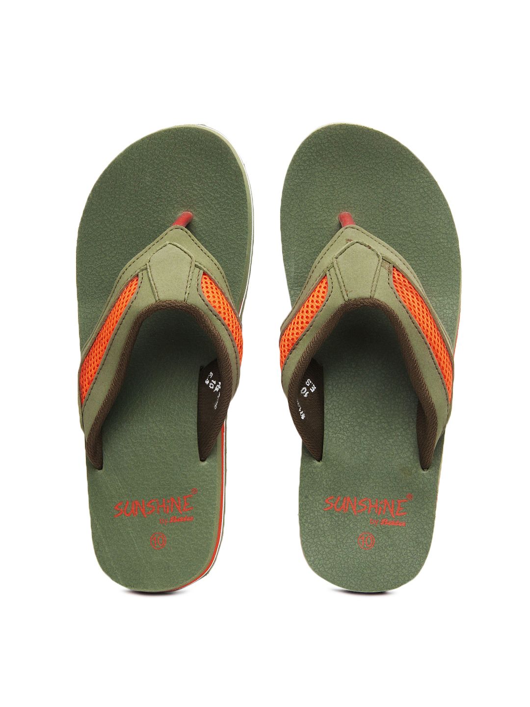 Buy Sunshine By Bata Men Green Flip Flops - 631 - Footwear for Men