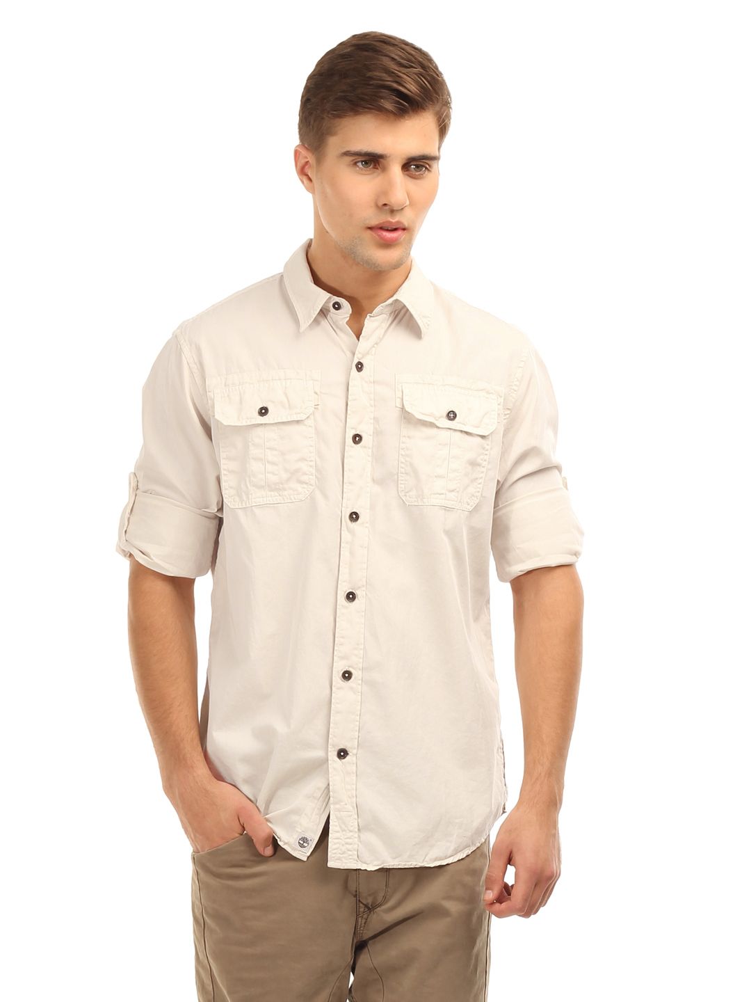 Timberland Men Olive Vintage Rugged Shirt