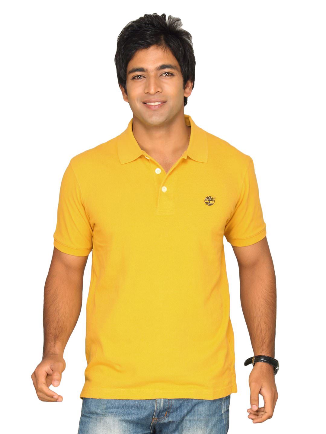 Timberland Men's Pique Polo Yellow T-shirt